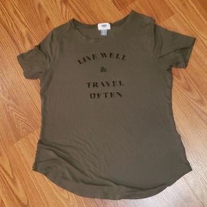 Old Navy Live Well & Travel Often Shirt (Size S)